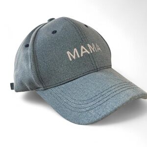 Tummii l NEW NWT Denim Cotton Twill Mama Embroidered Baseball Hat Women’s OS